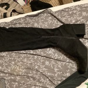 thigh high boots with heel